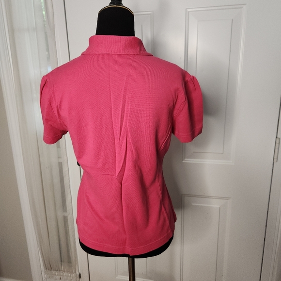 Magnolia Lane Collection Pink Logo Polo Size Small - Picture 2 of 5